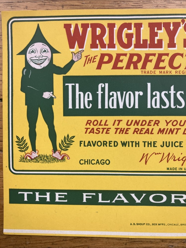 wrigley's chewing gum Advertising 1920s