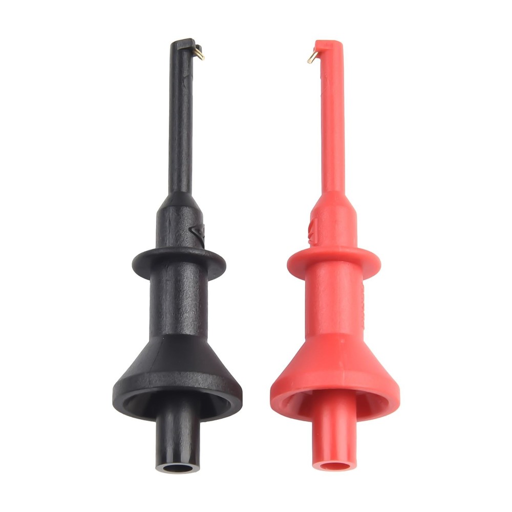 Reliable Multimeter Probe Hook with 4mm Threaded Banana Test Leads (2pcs)