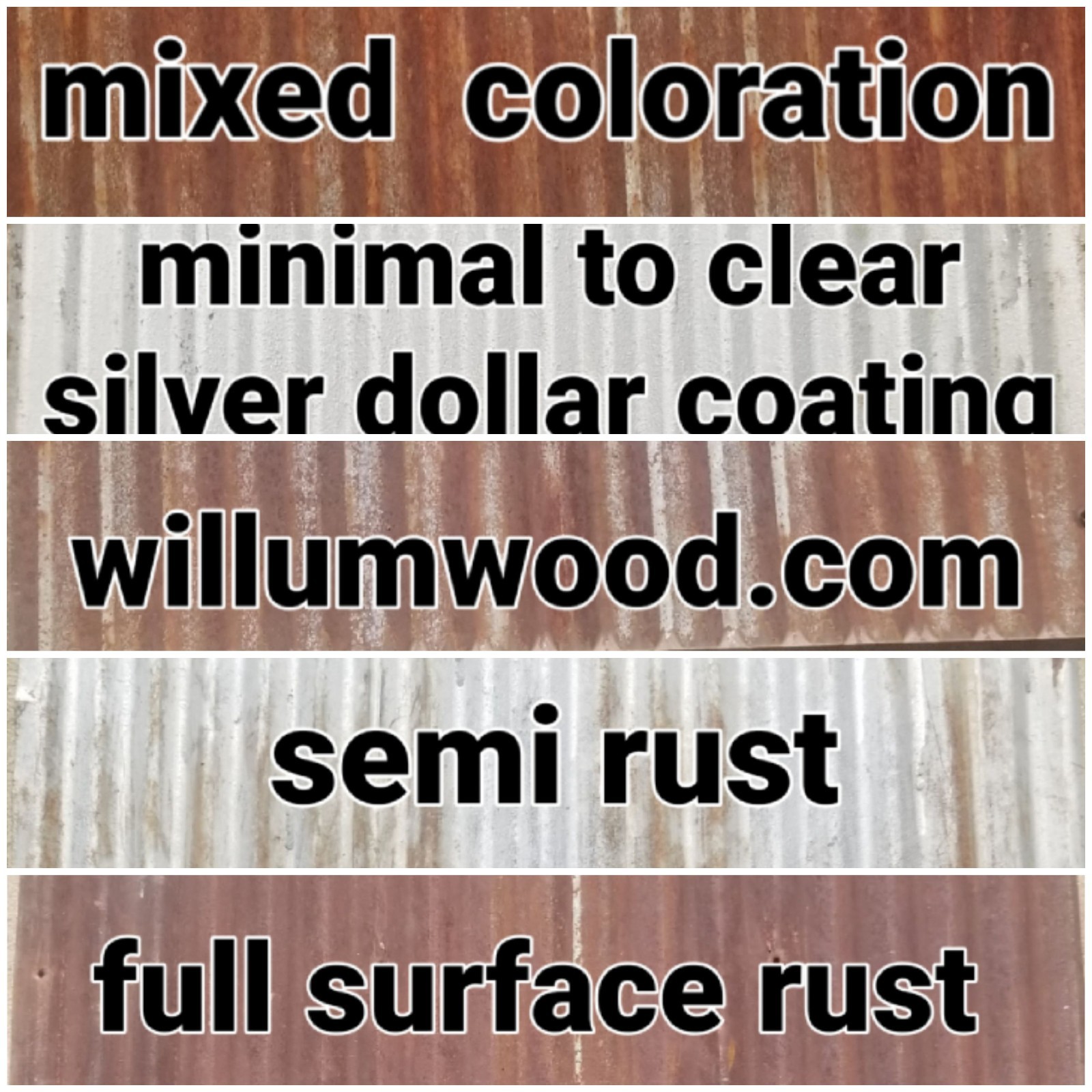 5 pcs 3' x 2' Reclaim Corrugated Metal Sheet Barn Tin Bar Decor Wainscot