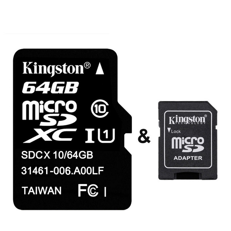 Original Kingston Class10 U1 512GB MicroSDXC Flash Memory TF Card With Adapter
