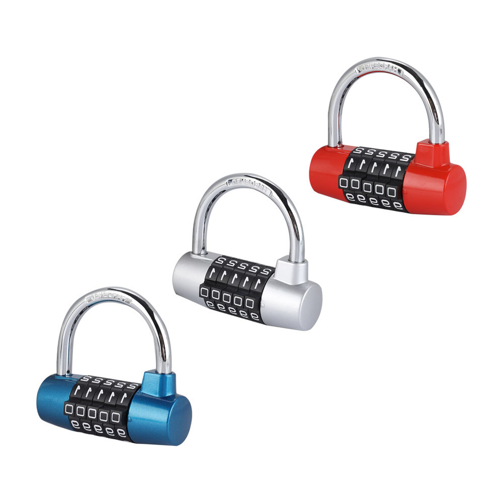 5 Digit Code Lock Padlock U Shaped Suitcase Door Combination Lock