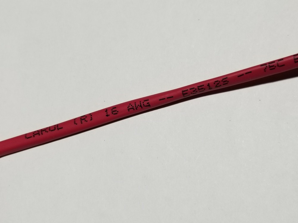 Carol E3512S 16/2C Solid Plenum Alarm Media Cable Wire FPLP/CL3P Red /100ft