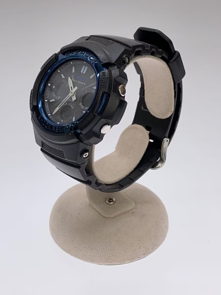 CASIO Solar Watch G SHOCK Digital Analog Ceramic BLK BLK