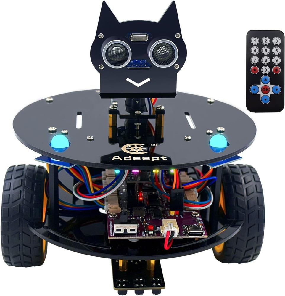 Smart Car Kit(Compatible with Arduino IDE), Line Tracking, Obstacle Avoidance