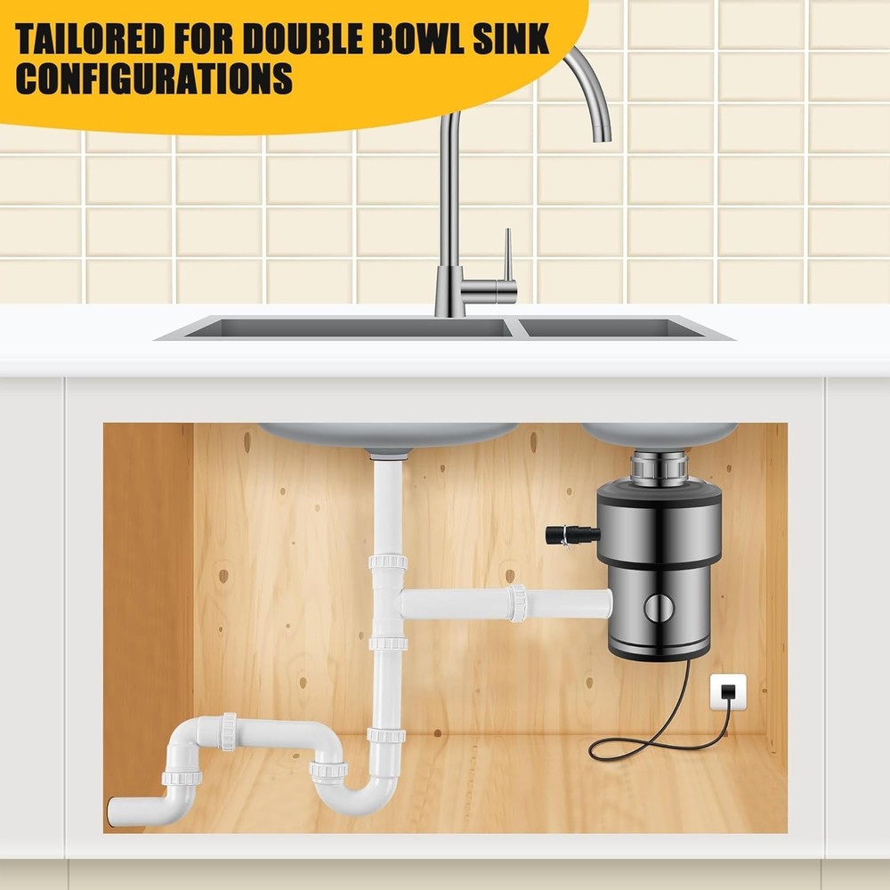 27 Pcs Garbage Disposal Installation Kit Complete Kitchen Sink Drain Pipe Kit...