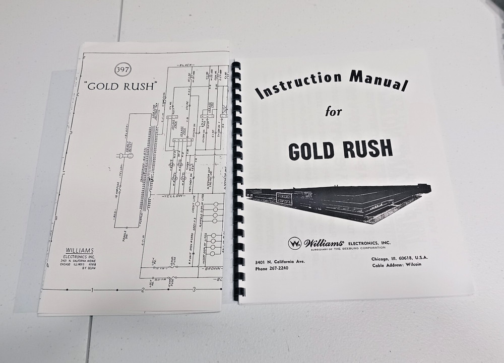 GOLD RUSH (WILLIAMS) Manual & Schematic