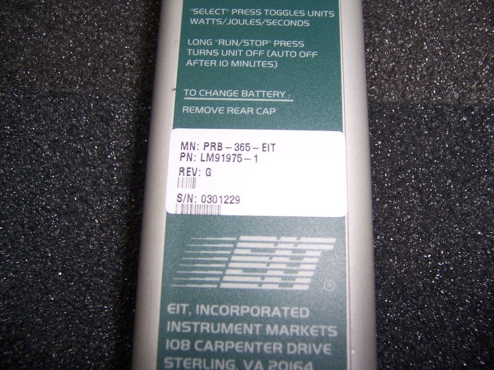 13828 EIT PRB-365-EIT Palm Probe UV Radiometer