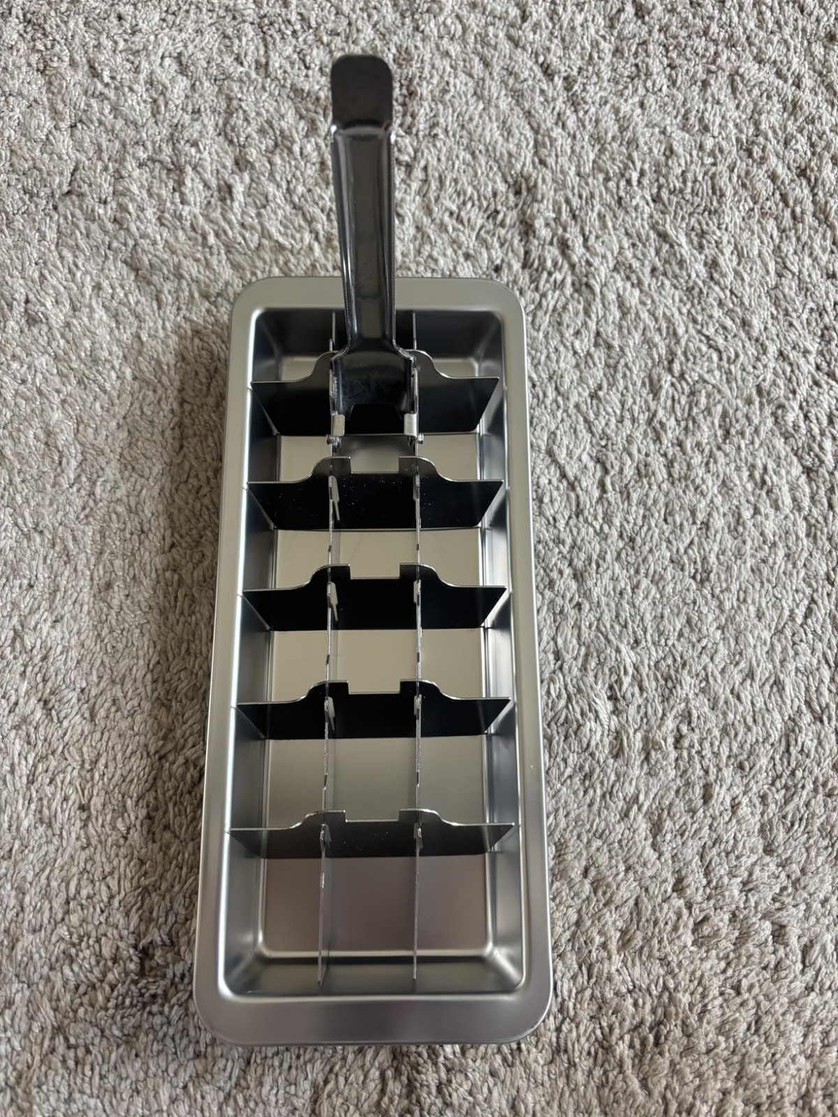 Metal Ice Cube Tray 18 Slots Stainless Steel Easy Release Handle Dishwasher Safe