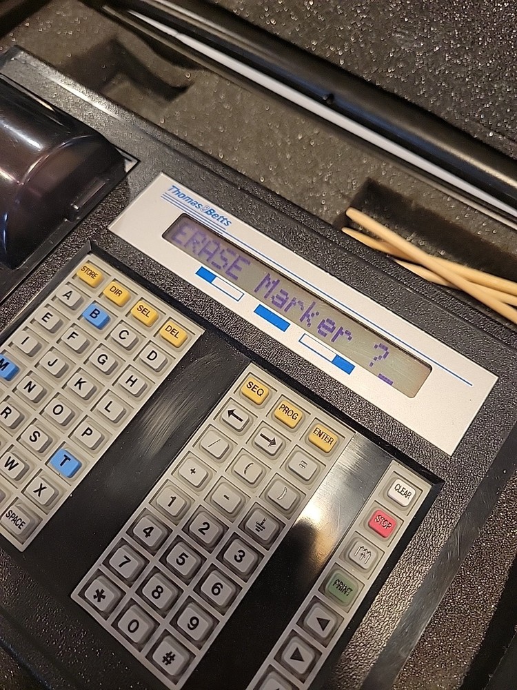 Thomas & Betts Thermal Label Printer WD-26P EZ CODER With Case & Cord