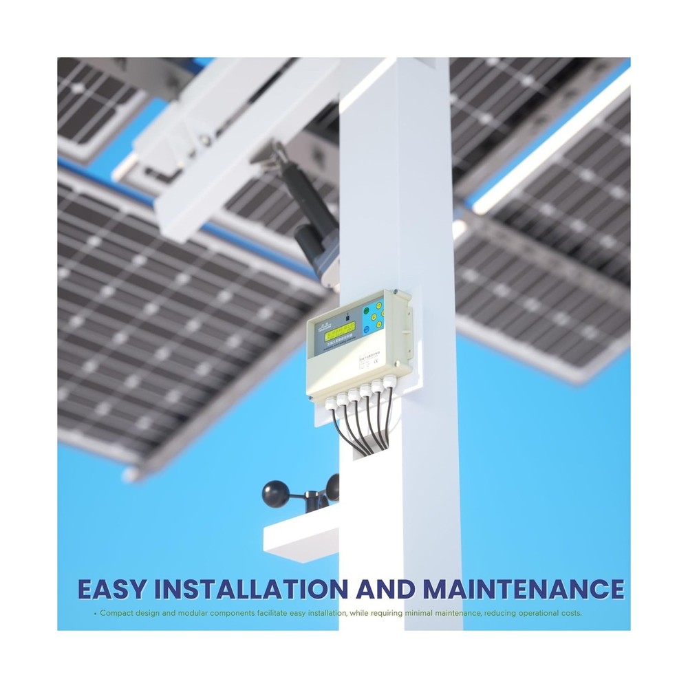 Dual-Axis Solar Tracker Controller Kit – Auto Sun Tracking with LCD, Wind