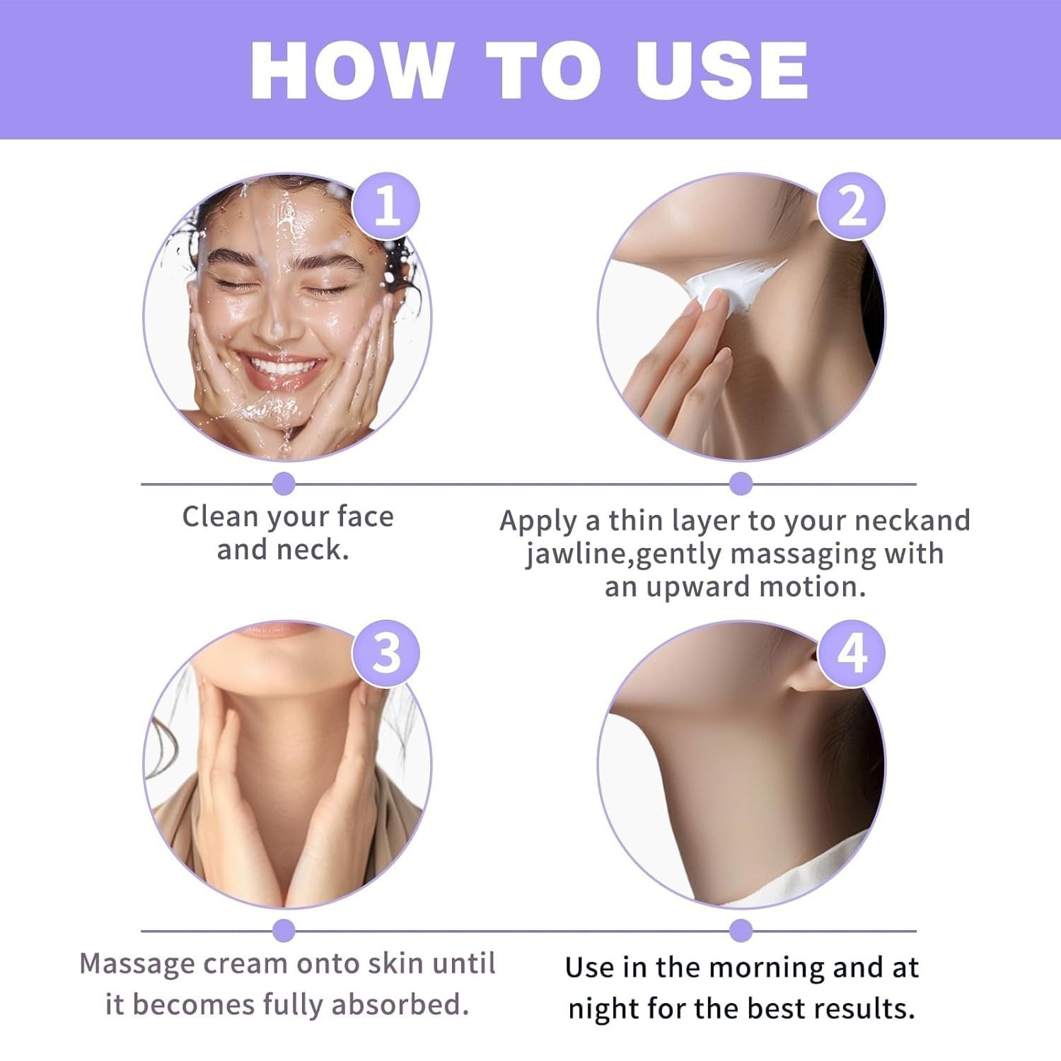 GDO Tighten and Lift Neck Cream Firming Anti-Aging 1.7oz- Clinically Tested