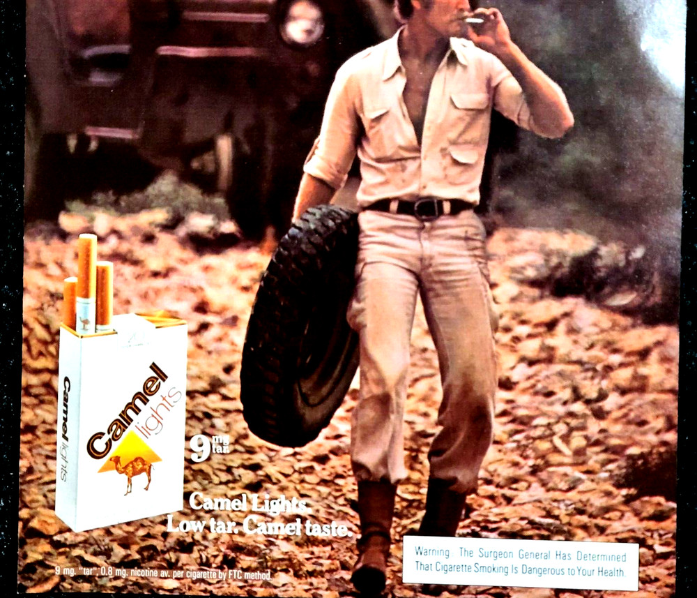 Camel Lights Cigarettes Original 1981 Print Ad