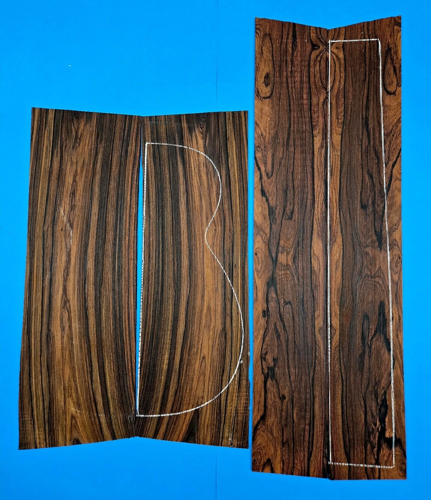 Cocobolo guitar back and sides set CO111