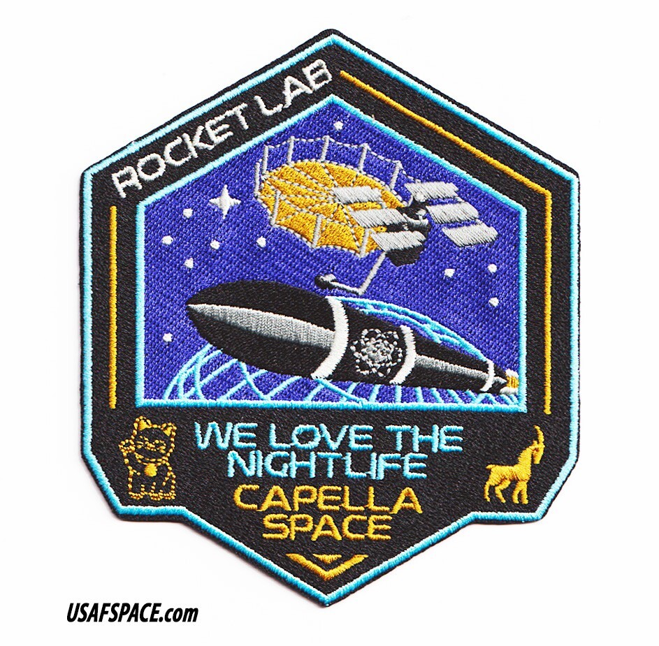 ROCKET LAB 40-WE LOVE THE NIGHTLIFE-ELECTRON Launch-CAPELLA SPACE Mission PATCH