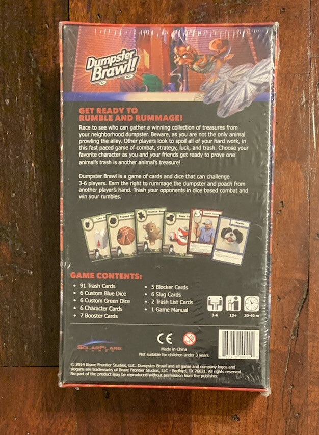 Dumpster Brawl Card Game - Kickstarter 2014 - *NEW* Sealed
