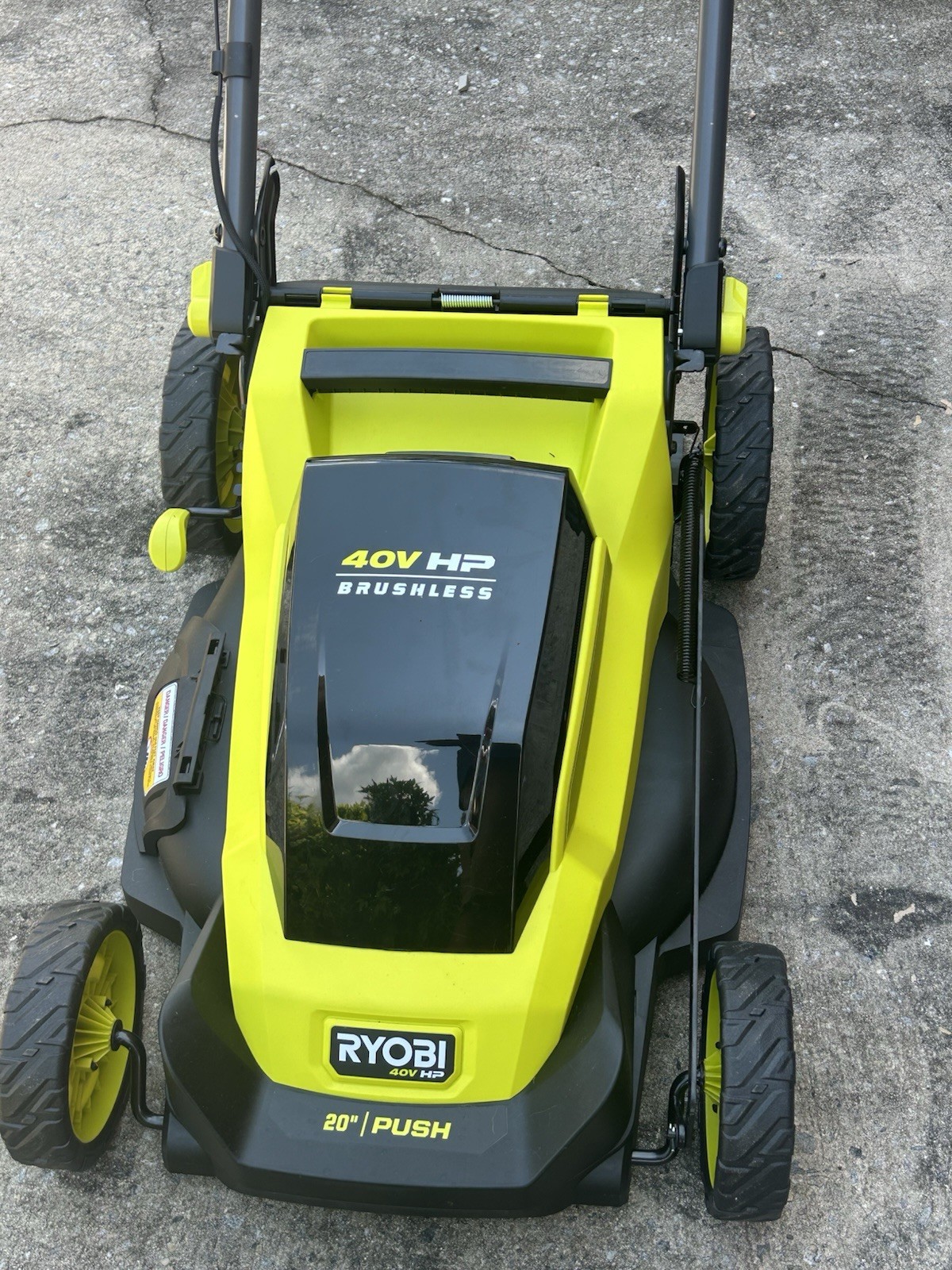 Ryobi 40V HP Brushless 20 in. Cordless Push Lawn Mower w/ 6Ah Battery & Charger