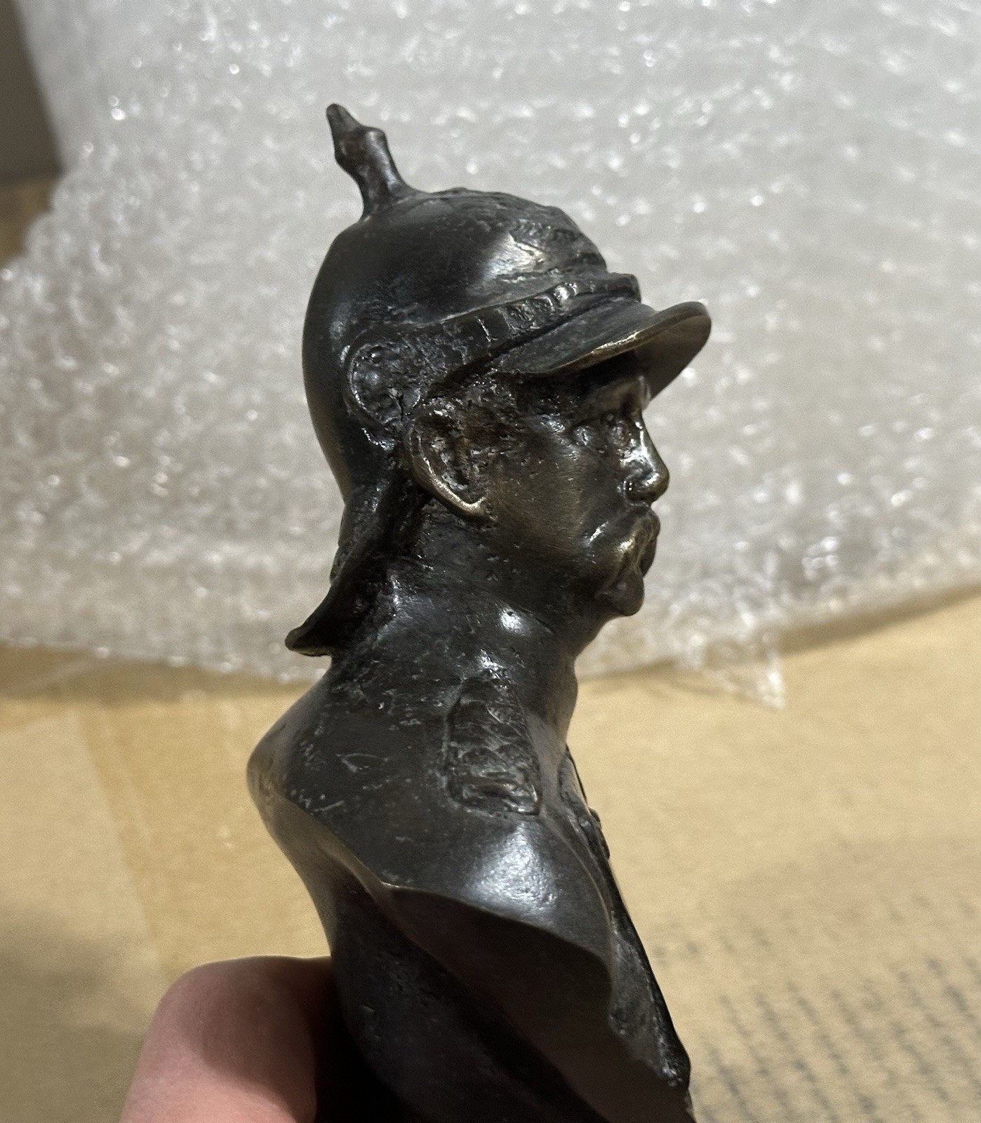 COOL! German Otto Von Bismarck Desk Statue Bronze Good Condition!