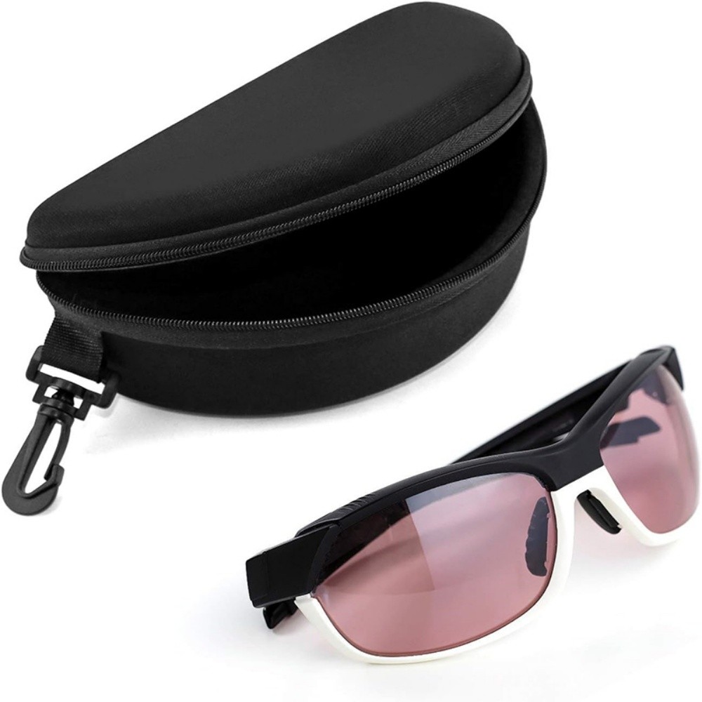 2-Pack Eye Glasses Case Box Sunglasses Protector Hard Zipper Belt Clip Portable~