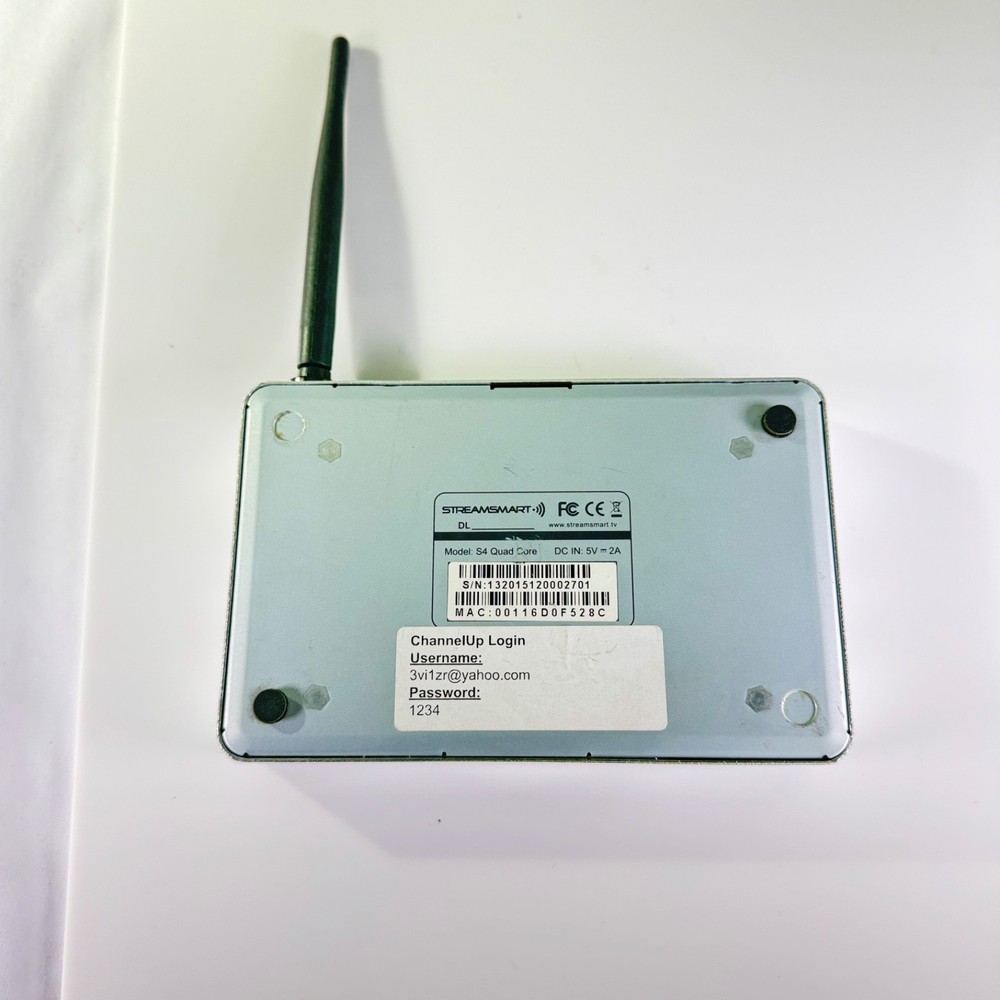Streamsmart S4 Quad Core Media Player Streaming Box - UNTESTED NO POWER CABLE