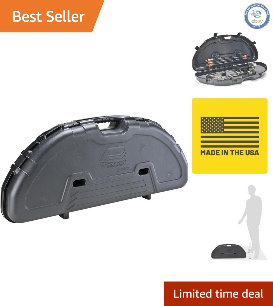 Lockable Protector Compact Bow Case - Holds 5 Arrows, Archery Storage Made Safe