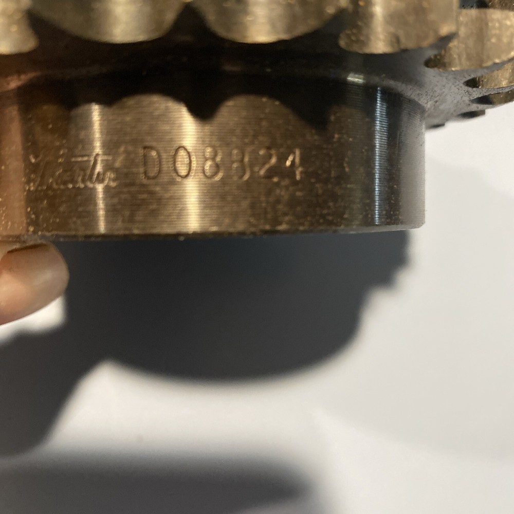 MARTIN D08B24 Double Strand Solid Stock Bore Roller Chain Sprocket.