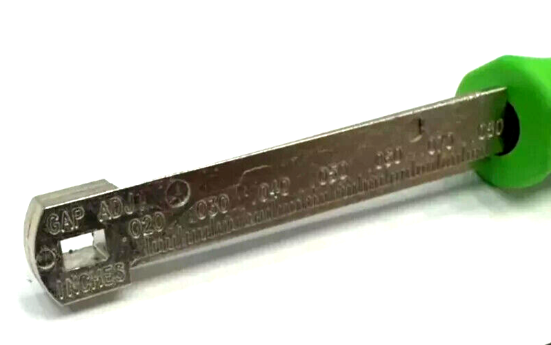 SNAP ON TOOLS USA Pocket SPARK PLUG GAP GAUGE RAMP GAUGE GREEN HANDLE FBP2 GRN