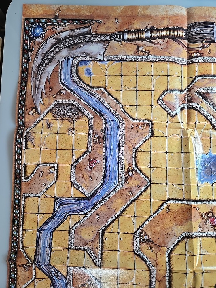 TSR Dungeons & Dragons "The Goblins Lair" Replacement Map "Red Hand Trail"