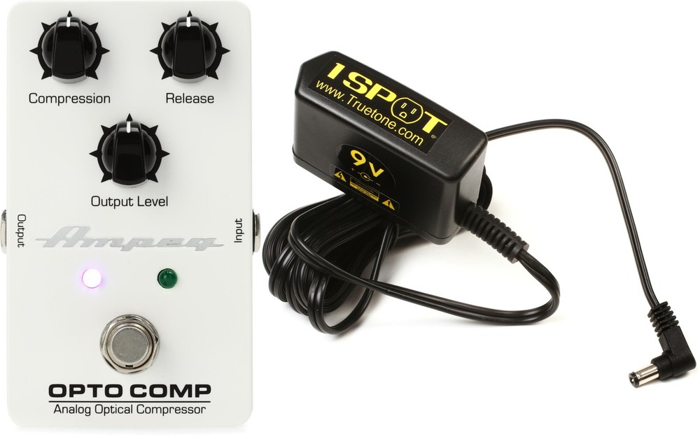 Ampeg Opto Comp Optical Compressor Pedal + Truetone NW1-US Value Bundle