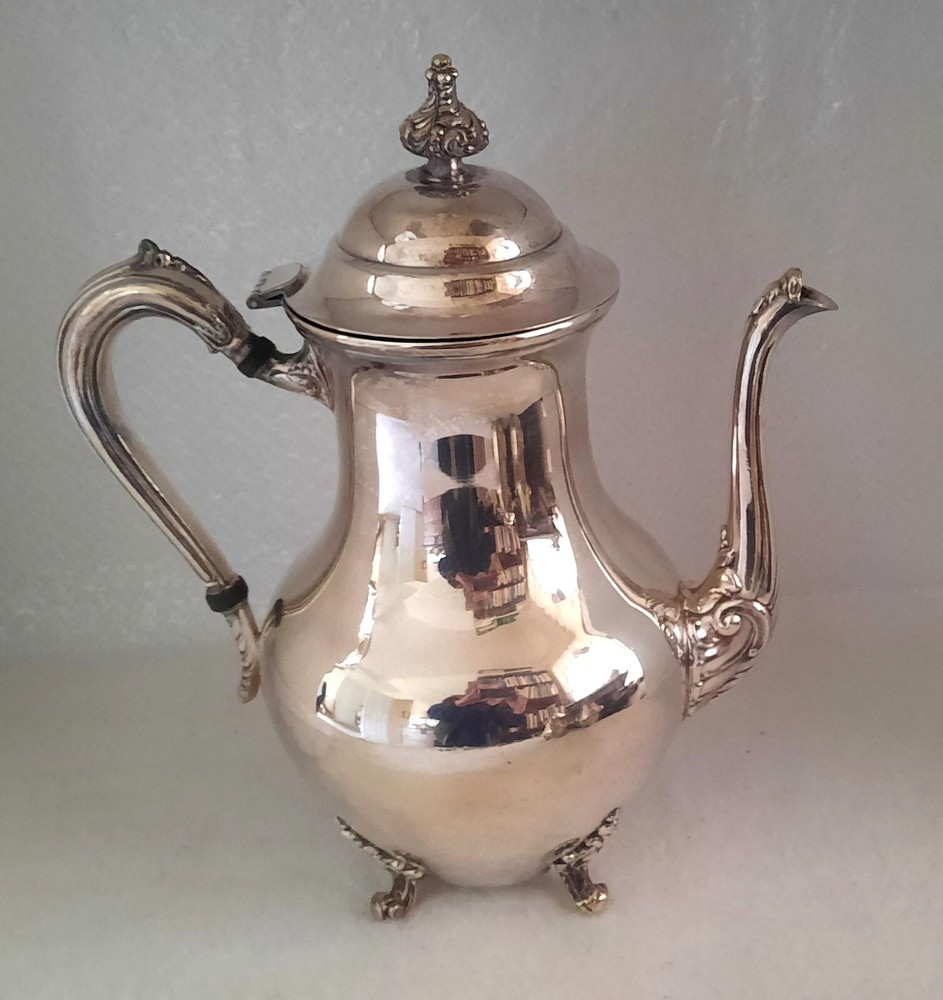 Vintage Sheets R.-S.-Co. Silver Plate Set 4 Piece-Coffee, Tea, Creamer & Sugar