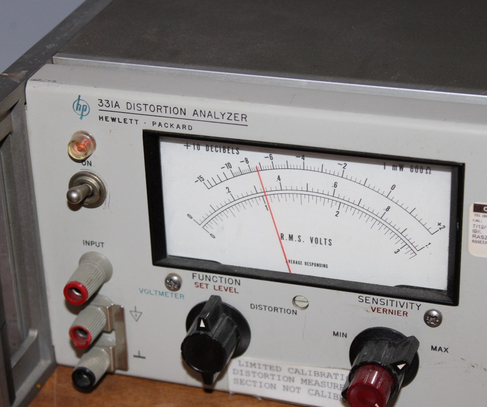 HP Hewlett Packard Distortion Analyzer 331A (POWERS ON -UNTESTED)