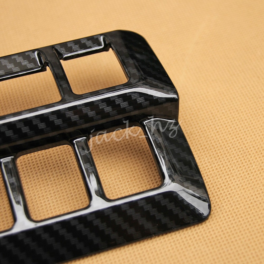 For Subaru Impreza XV Carbon Fiber Interior Dashboard Switch Trims Accessories