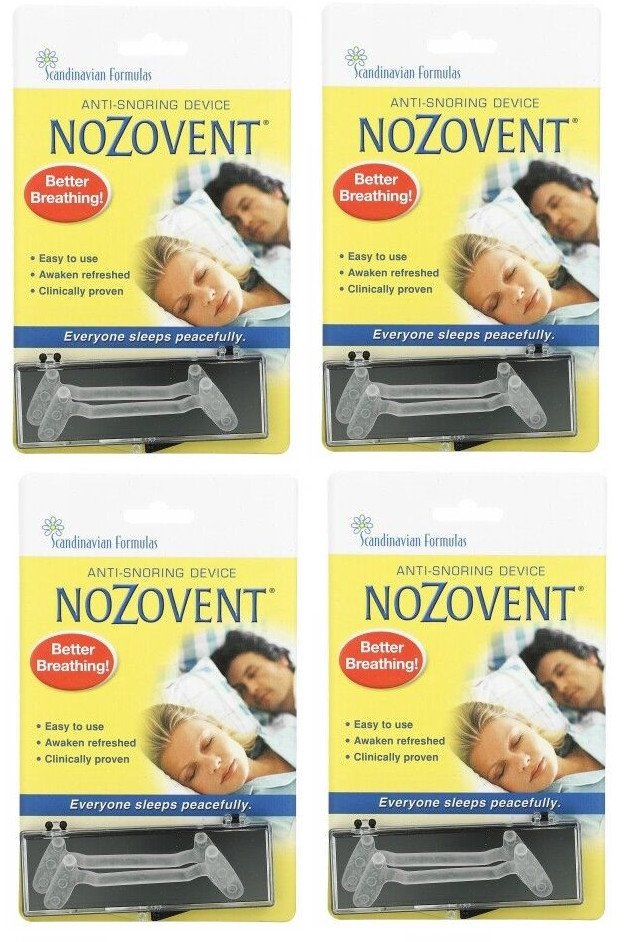 Nozovent Anti-Snoring Device 2 ct *****VALUE 4 PACK********