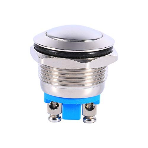 Car Push Button Switch, 19mm 3A 12VAuto Push Button Switch Round Shape Horn