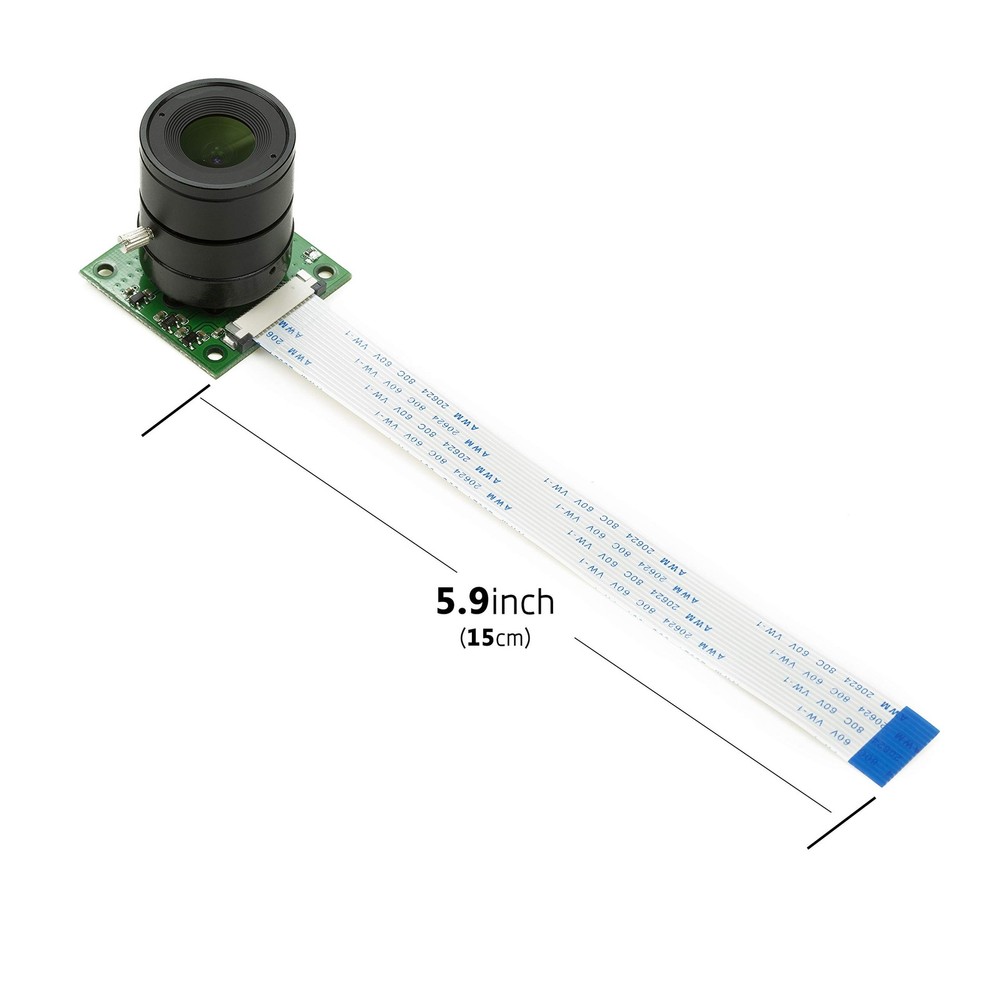 Raspberry Pi 5 Camera Module Interchangeable CS Mount Lens 5MP OV5647 1080P