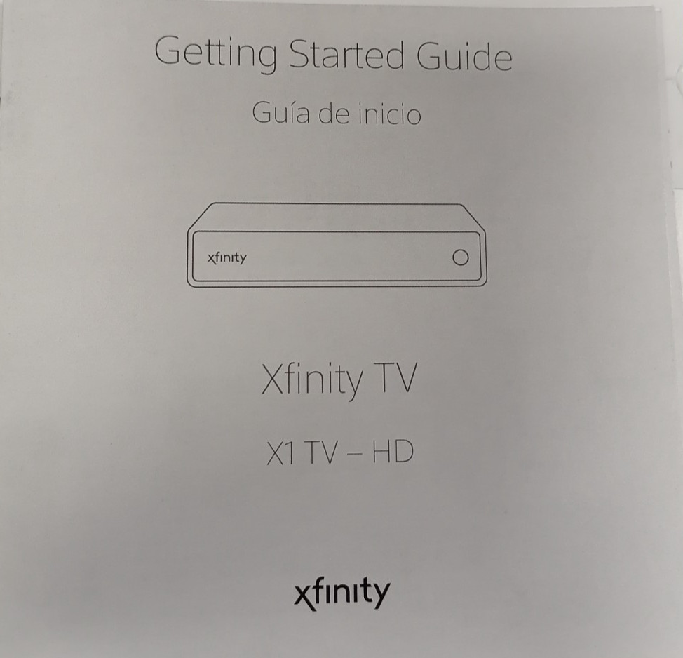 Xfinity TV Getting Started Guide