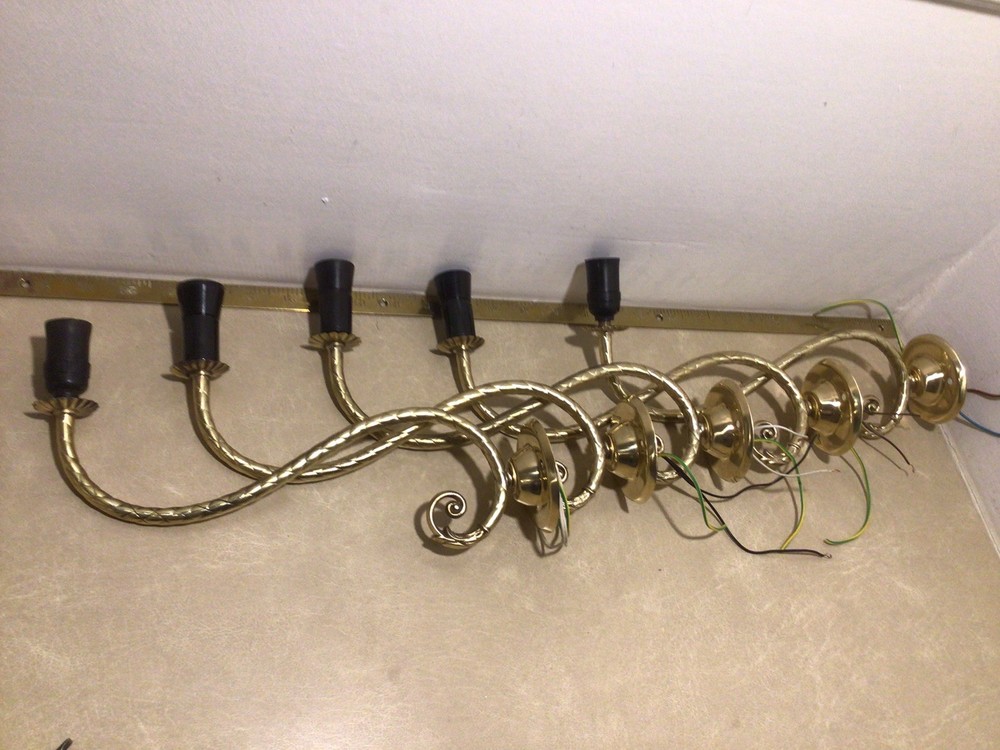 1 Vintage Brass Wall Lights ￼