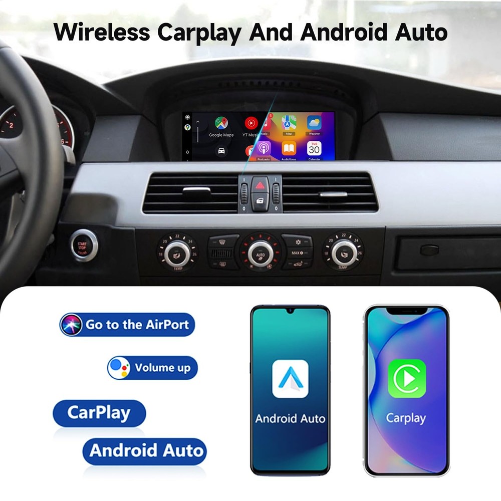 Wireless CarPlay TouchScreen CCC CIC BMW 3/5 Series E90 E91 E92/93 E60 E61 E63