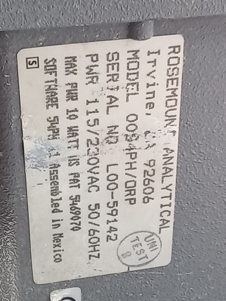 ROSEMOUNT MODEL 54PH/ ORP PH ANALYZER