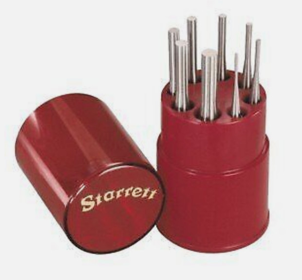 STARRETT TOOLS S565WB 8-pc. DRIVE PIN PUNCH SET