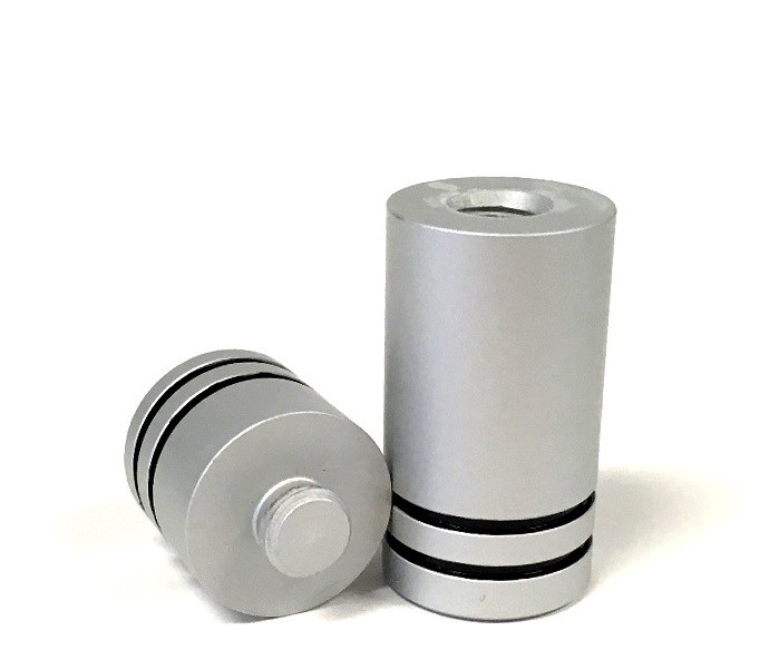 McDermott Aluminum Quick Release Joint Caps - Black & Silver
