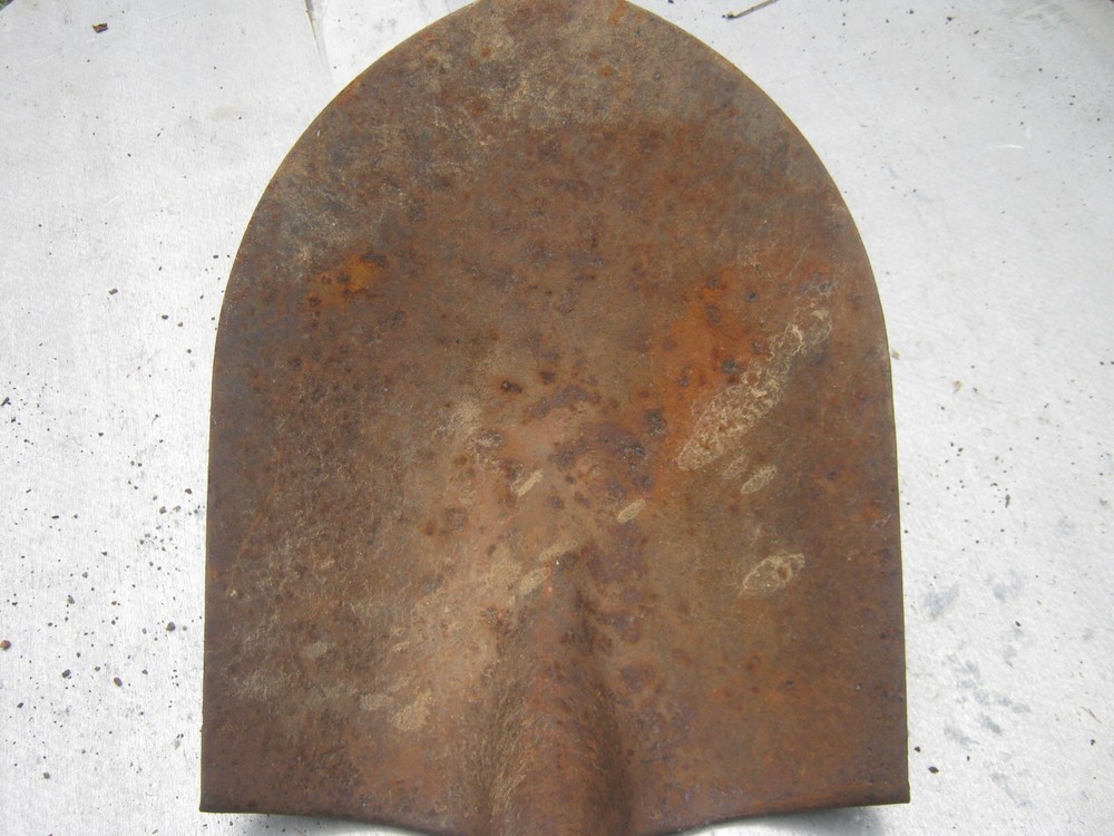 Rustic Rusty Original Vintage Primitive Metal Shovel no handle