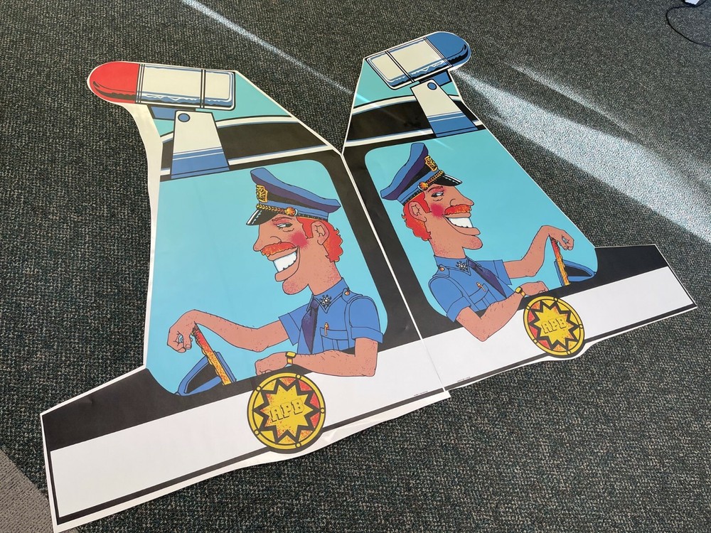 APB Side Art - Arcade Video Game - A.P.B. Atari Dedicated Cab