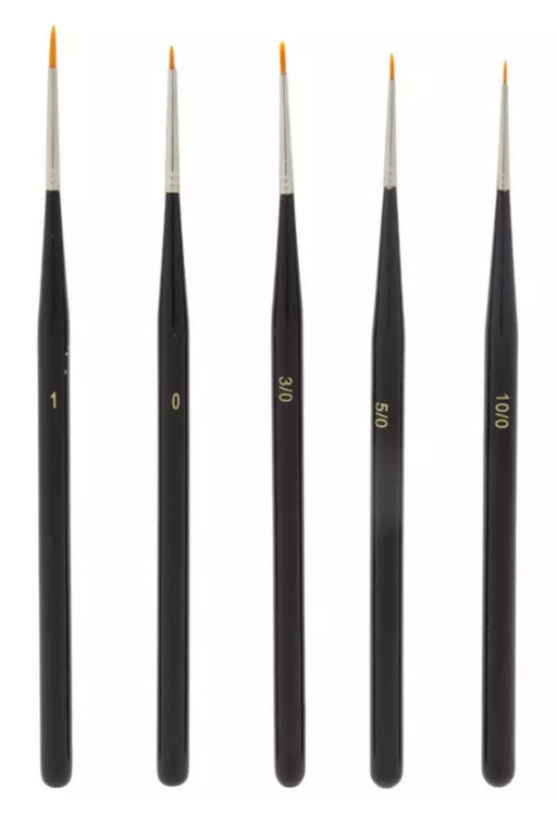 Hobby Paint Brushes - 5 Piece Set