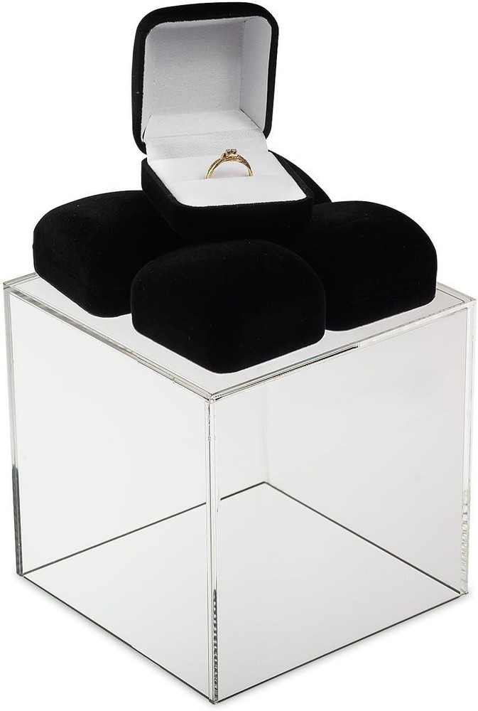 Clear Acrylic Display Case, Available with Additional Base 6 Inch Cube, No Base