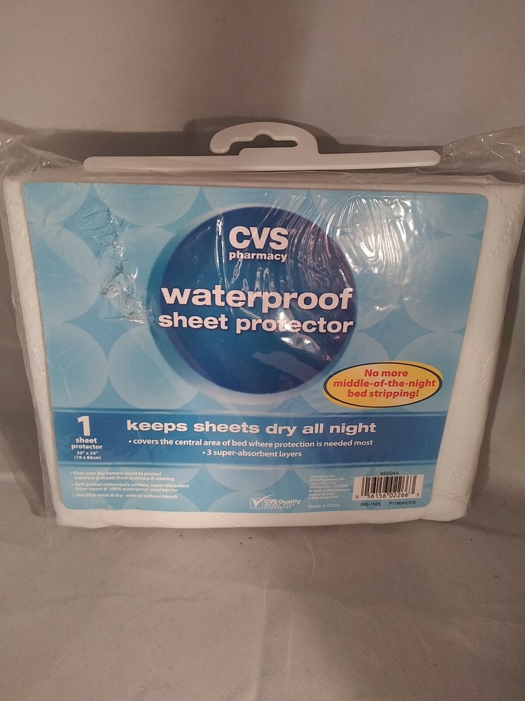 CVS Health Waterproof Sheet Protector REUSEABLE