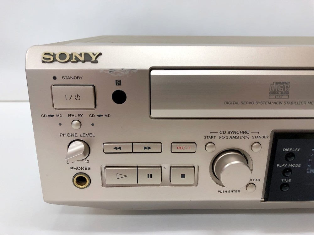 SONY MXD-D2 MD/CD all-in-one deck Operation Tested w/ Remote