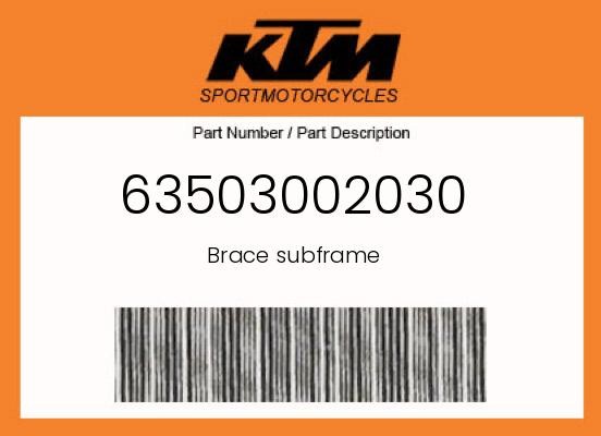 KTM Genuine Brace Subframe - 63503002030