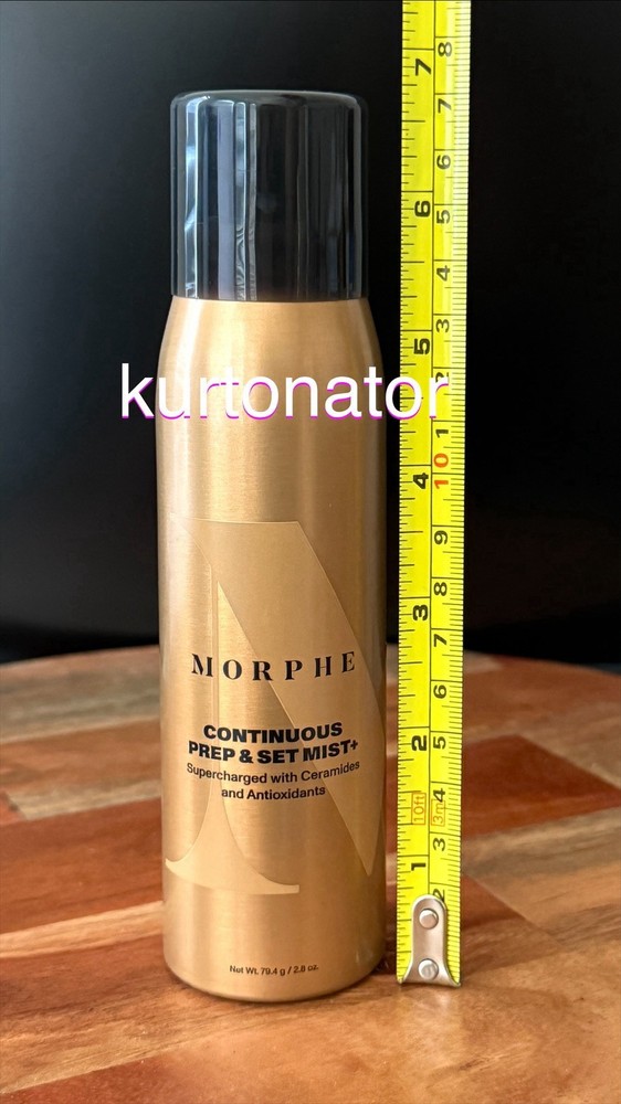 Morphe Continuous Prep & Set Mist+ with Ceramides NEW 2.8 oz