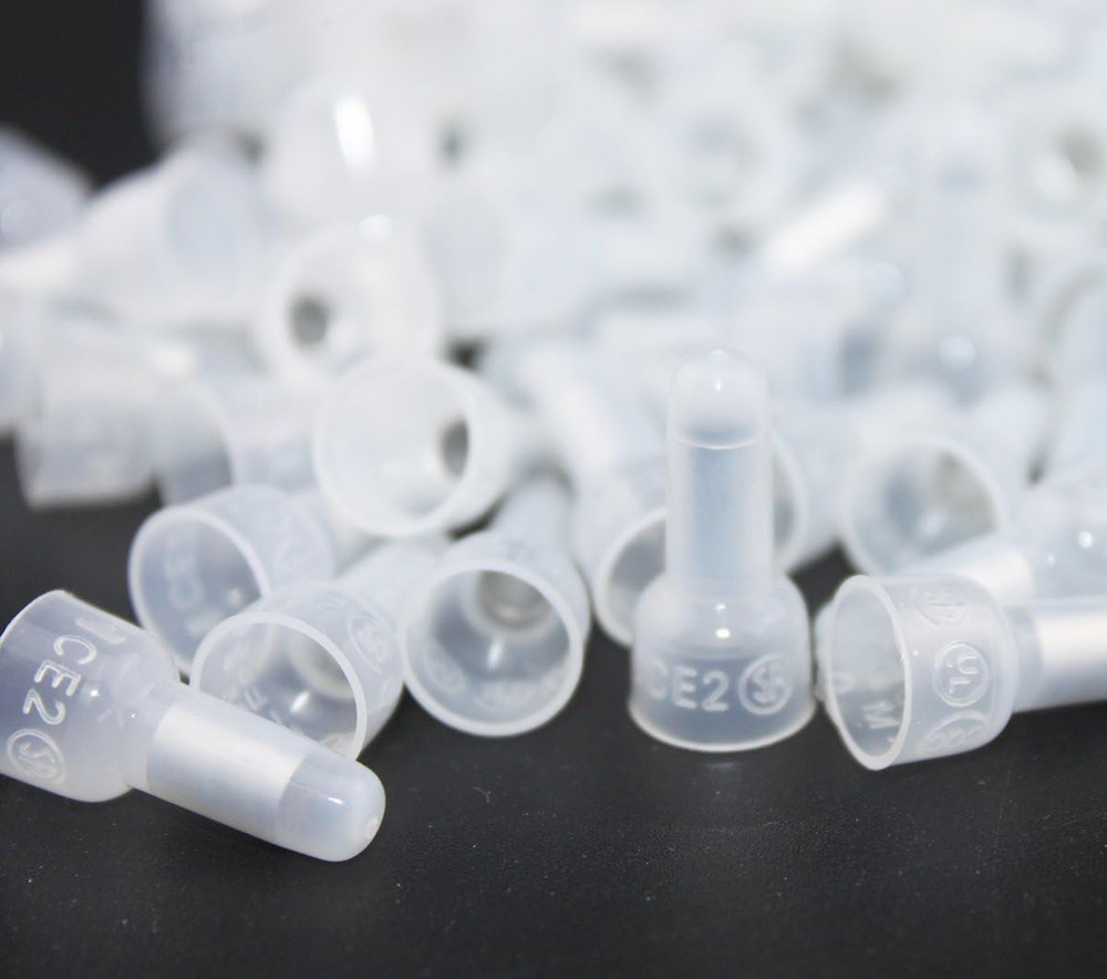 1000pcs CE2 Closed End Wire Crimp Connectors Protective Wire Crimp Cap Wire C...