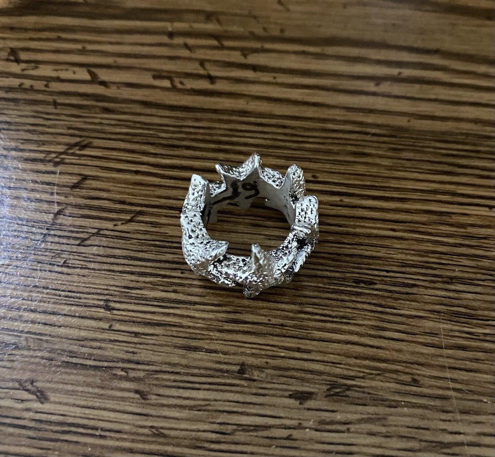 Thick Starfish Band Sterling